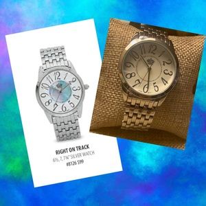 Premier Designs Silver Right on Track Watch